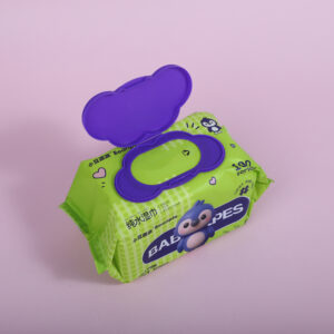 Purple Penguin Wet Wipes 80pcs - Image 3