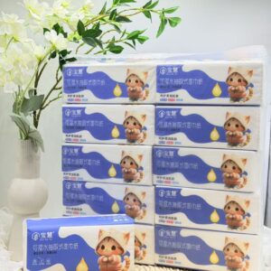 4125 Large-Eyed Cat Disposable Facial Tissue (400 pieces) - Image 1