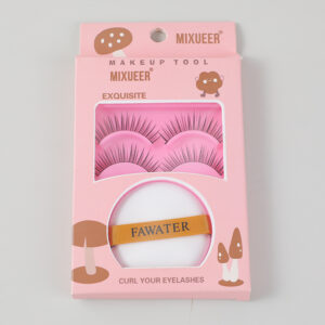 False eyelashes with powder puff - Image 1