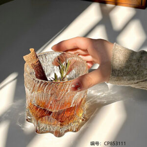 Short Texture Rainbow Glass Cup - Single 238-1 - Image 5