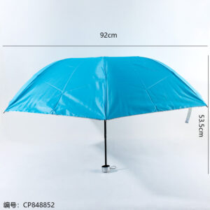 Tri-Fold Pearl & Silver Gel Umbrella - Image 4