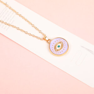 Enamel Eye Fashion Necklace - Image 3