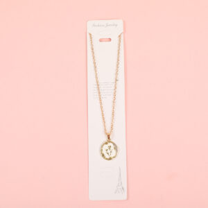 Enamel Flower Fashion Necklace - Image 1