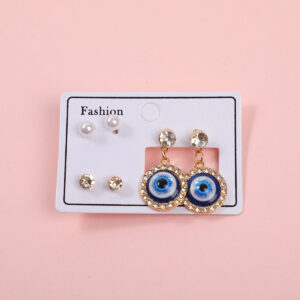 Eye Series Luxury 3 Pairs Earrings-3 - Image 1