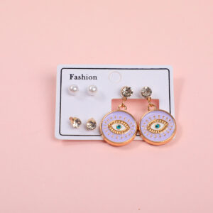 Eye Series Luxury 3 Pairs Earrings-4 - Image 1