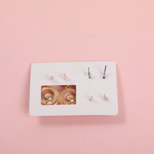 Round Pearl Luxury 3 Pairs Earrings - Image 3