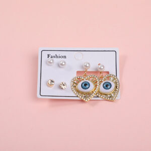 Eye Series Luxury 3 Pairs Earrings-1 - Image 1