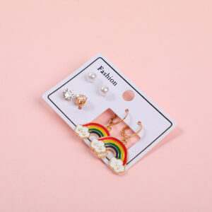 Rainbow Luxury 3 Pairs Earrings - Image 2