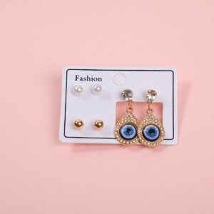 Eye Series Luxury 3 Pairs Earrings-5 - Image 1