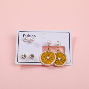 Lemon Luxury 3 Pairs Earrings - Image 1