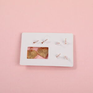 White Heart Luxury 3 Pairs Earrings - Image 3