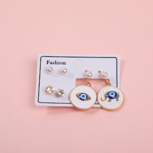 Eye Series Luxury 3 Pairs Earrings-6 - Image 1