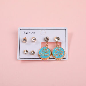 Bottle Cap Luxury 3 Pairs Earrings - Image 1