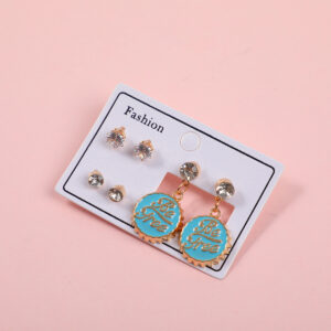 Bottle Cap Luxury 3 Pairs Earrings - Image 2