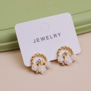 Flower Basket Stud Earring N2412 - Image 1