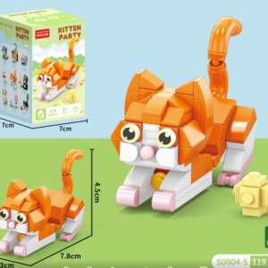 Ginger Cat Building Blocks 119pcs - S0004-5 - Image 1