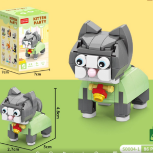 Blue Cat Building Blocks 113pcs - S0004-1 - Image 1