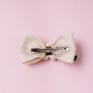 Floral Bowknot Fabric Hair Clip - Image 3