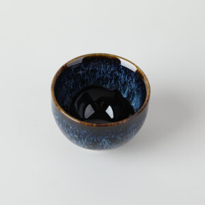 Glazed blue teacup 50ml - Image 2