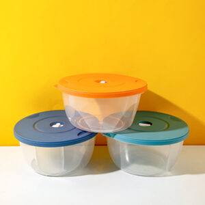 3001-1 Round transparent lunch box - Image 1