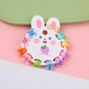 Frosted Macaron Children's Claw Clips 10pcs-6 - Image 1