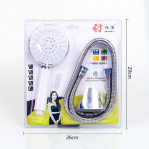 Colorful Handle Set Shower Sponge Set - Image 3