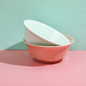 7011 Beige blue green bowl - Image 1