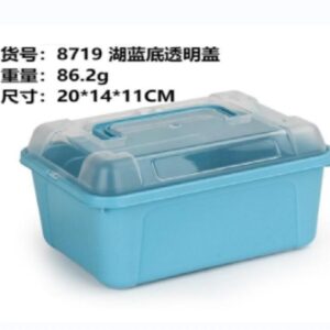 Blue Base Storage Box with Transparent Lid 8719 - Image 1