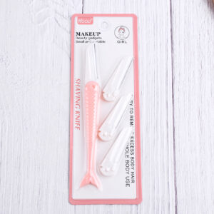 Fish-shaped eyebrow razor set (1 razor +3 blade refill)-HO-022 - Image 8