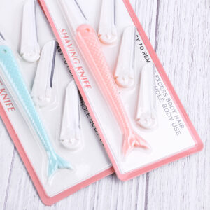 Fish-shaped eyebrow razor set (1 razor +3 blade refill)-HO-022 - Image 11
