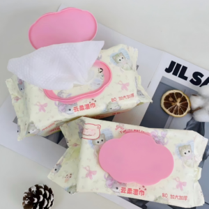 Cute Cat Wet Wipes 72PCS - Image 1