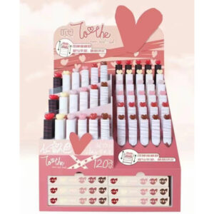 Small Peach Heart Fluorescent Pen 6-Color Mixed Pack (Single) -7231 - Image 1