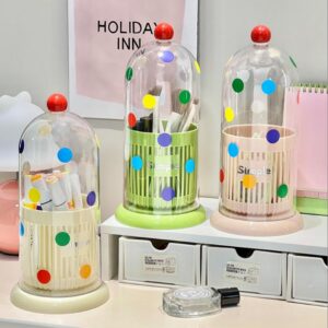 DIYPolka Dot Dustproof Pen Holder 8262 - Image 1