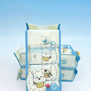 Mini Hand & Mouth Wet Wipes 8-Pack, 64pcs - 1037 - Image 1