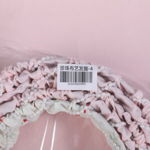 Pearl Fabric Headband - 4 - Image 4