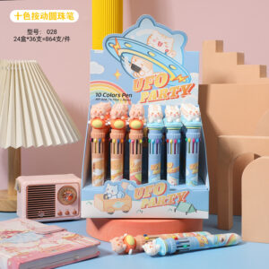 Space cat ten colors ballpoint pen MP-028(1 PC) - Image 1