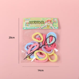 Hanging Carded Large Scrunchies & Bun Maker – Colorful - Image 2