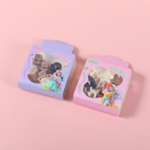 PP Square Box Hair Claws – Coffee - Image 1
