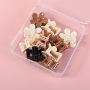 PP Square Box Hair Claws – Coffee - Image 3