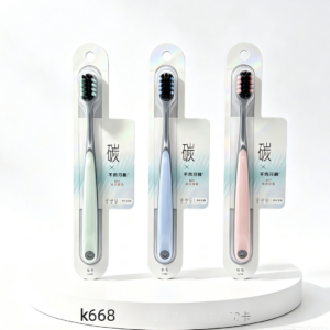 Binchotan Charcoal SPA Care Soft Toothbrush K668 - Image 1