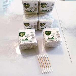 Bamboo charcoal square box cotton swabs 200pcs-723 - Image 1