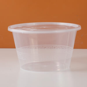 Disposable round lunch box 3pcs 750ml-394 - Image 1