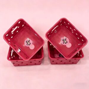 Pink bear series storage box 16*21cm-226 - Image 1