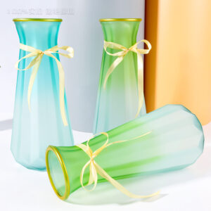 Gold Rim Decor Vase-4 Colors Random-2136 - Image 4