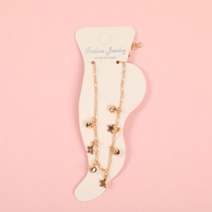 Random Mixed Style Golden Moderate Luxury Anklet-1 - Image 1