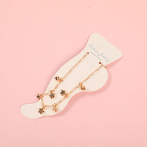 Random Mixed Style Golden Moderate Luxury Anklet-1 - Image 2