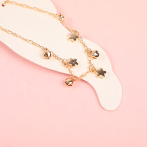 Random Mixed Style Golden Moderate Luxury Anklet-1 - Image 3
