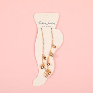 Random Mixed Style Golden Moderate Luxury Anklet-4 - Image 1