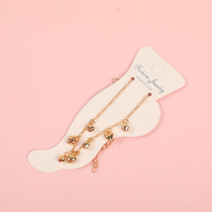 Random Mixed Style Golden Moderate Luxury Anklet-4 - Image 2