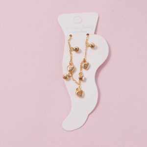 Random Mixed Style Golden Moderate Luxury Anklet-3 - Image 1